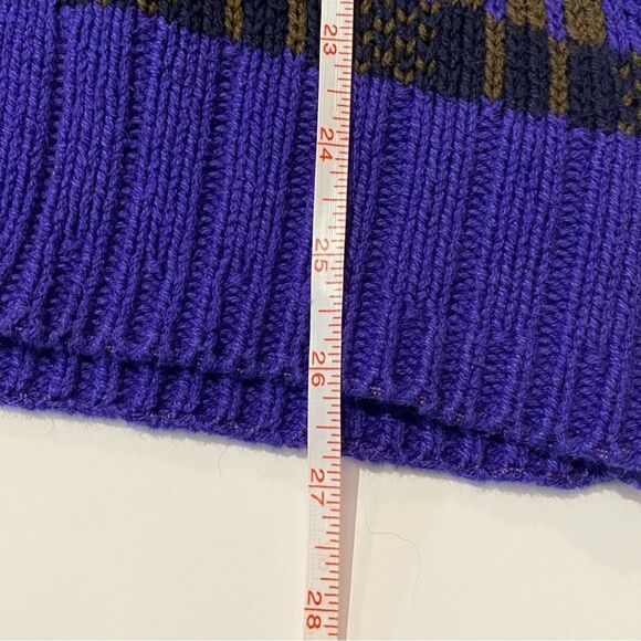 Vintage Colours By Alexander Julian Abstract Chunky Knit Sweater Men's Size XL - Picture 10 of 13